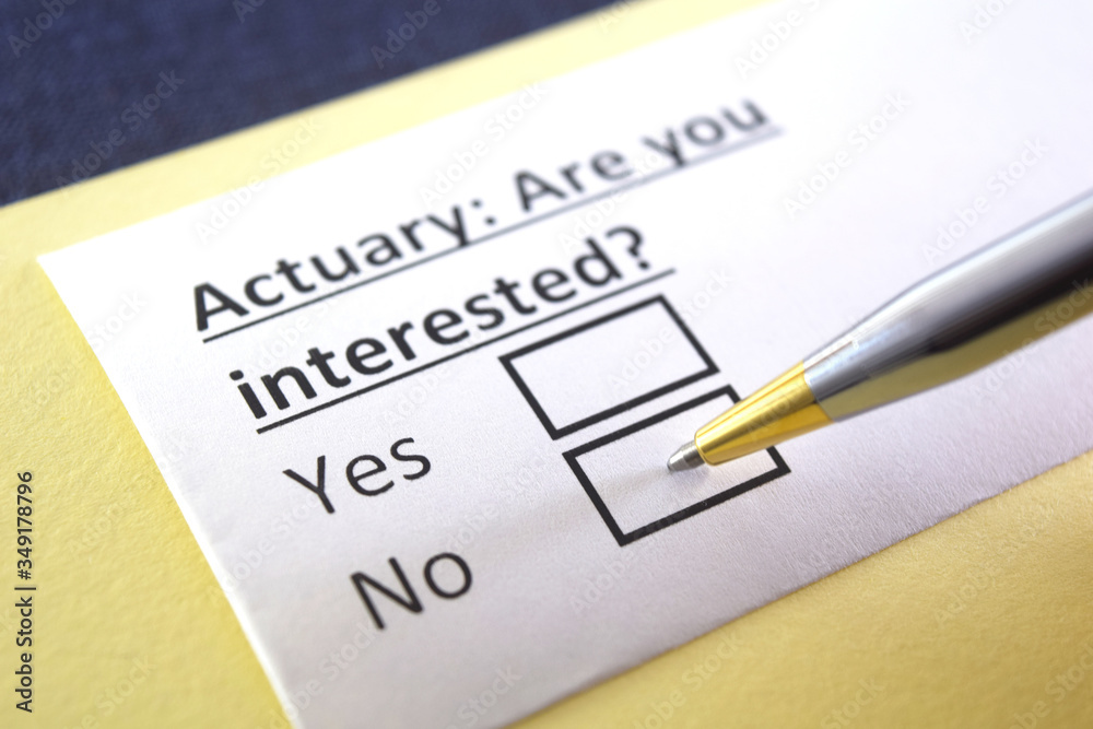 One person is answering question about actuary. One person is answering question about actuary.