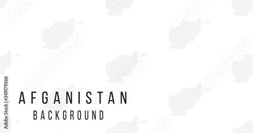 Afganistan map pattern background. The country in the form of borders. Stock vector illustration isolated on white background.
