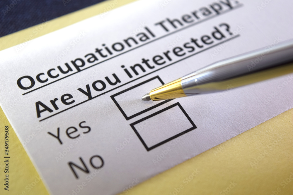 One person is answering question about occupational therapy.