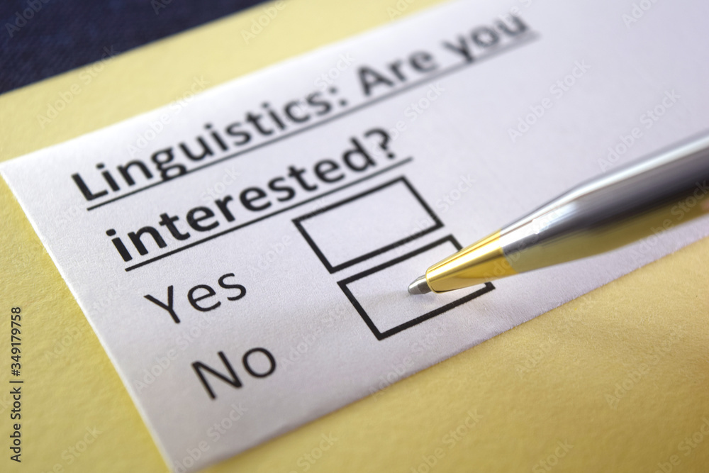 One person is answering question about linguistics. One person is answering question about linguistics.