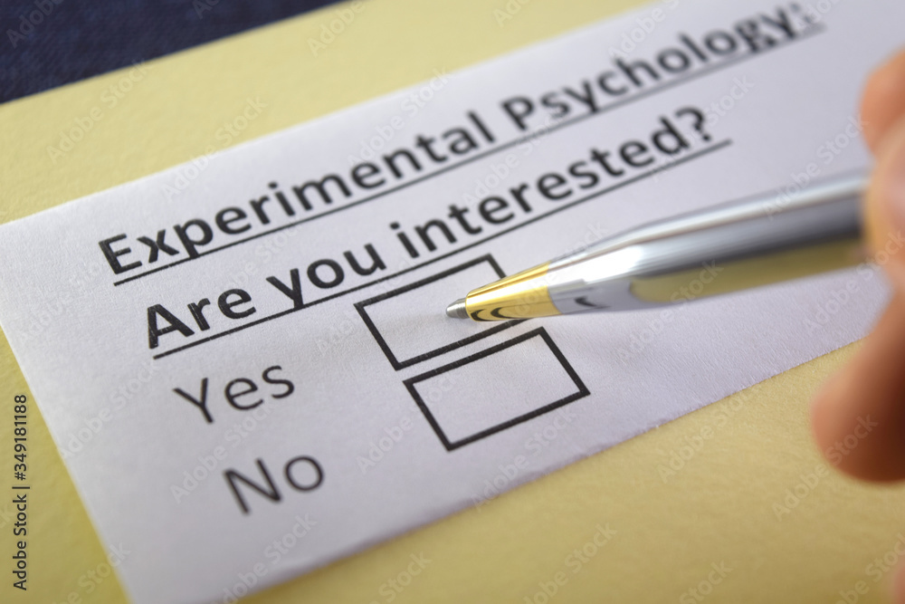 One person is answering question about experimental psychology.