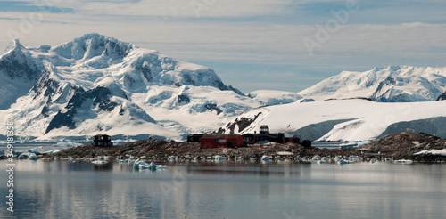Chilean Antarctic base Gonzales Videla, Waterboat Point, Antarctic Peninsula photo