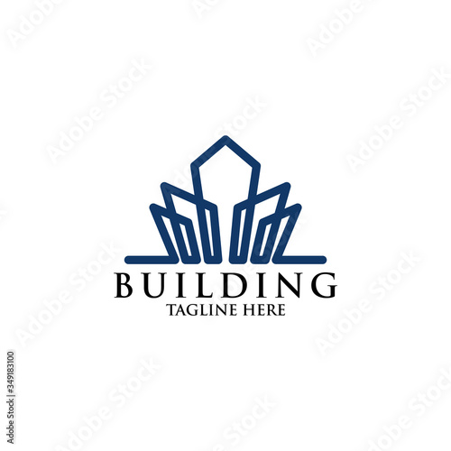 building logo icon vector isolated