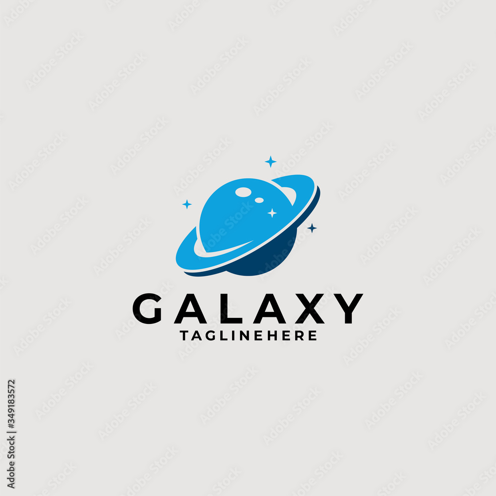 planet logo icon vector isolated