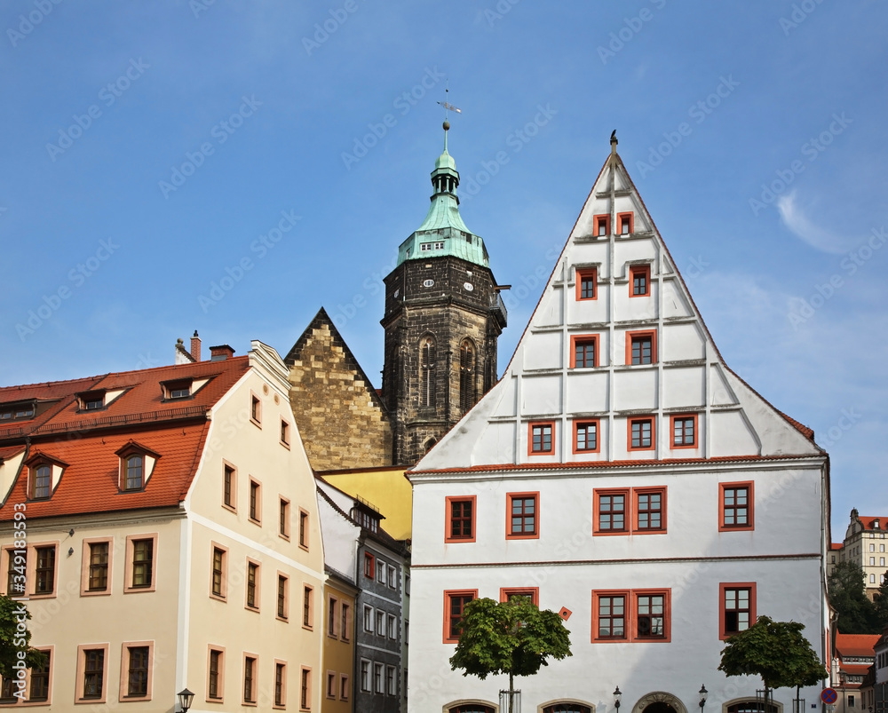 Market square - Am Markt in Pirna. State of Saxony. Germany Market square - Am Markt in Pirna. State of Saxony. Germany