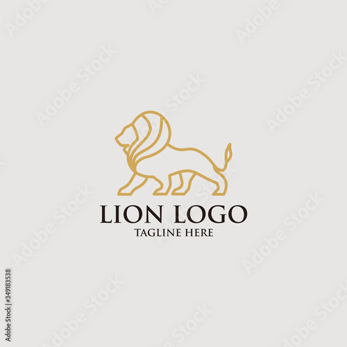 lion logo icon vector isolated