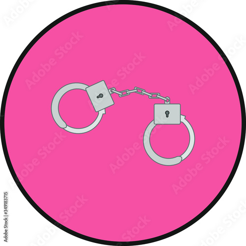 police wife. Illustration for web and mobile design.