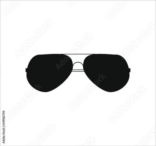 typical police glasses. Illustration for web and mobile design.