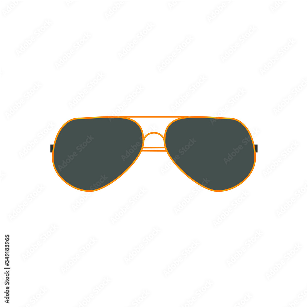 typical police glasses. Illustration for web and mobile design.