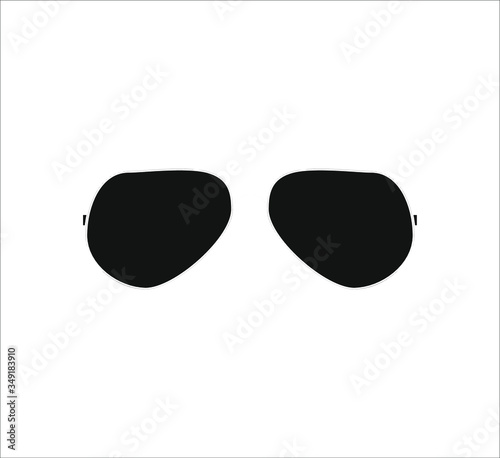 typical police glasses. Illustration for web and mobile design.