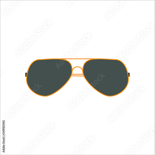 typical police glasses. Illustration for web and mobile design.