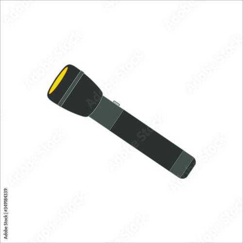 police flashlight. Illustration for web and mobile design.