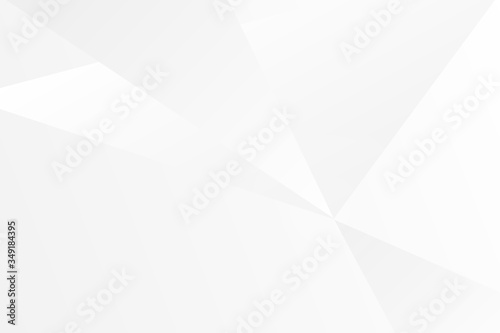 Abstract geometric modern design white and gray gradient background, vector Illustration