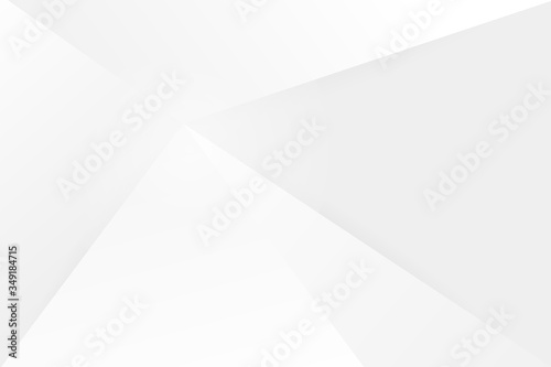 Abstract geometric modern design white and gray gradient background  vector Illustration