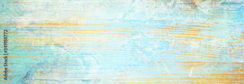 Light blue grunge wood planks background