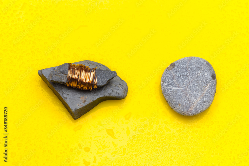 Fototapeta premium Small stones on background