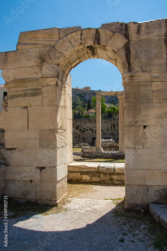 Roman Forum - Archaeological Site in Athens, Greece