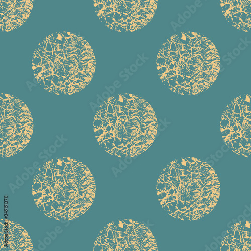 Seamless dot pattern. Hand painted circles.