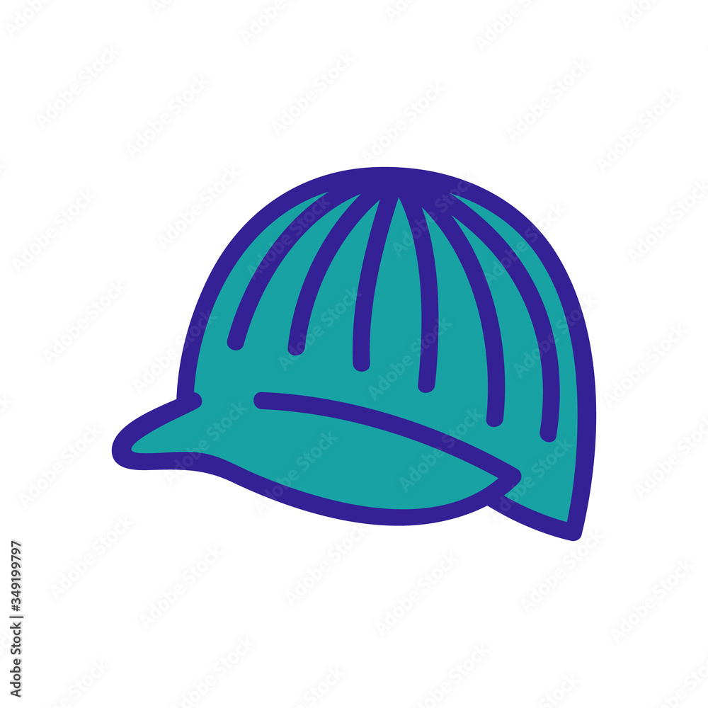 Fototapeta premium hat cap with visor icon vector. hat cap with visor sign. color symbol illustration