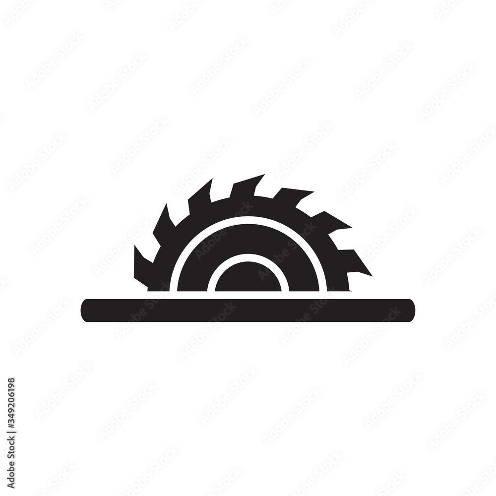 Sawmill icon design template vector isolated Sawmill icon design template vector isolated
