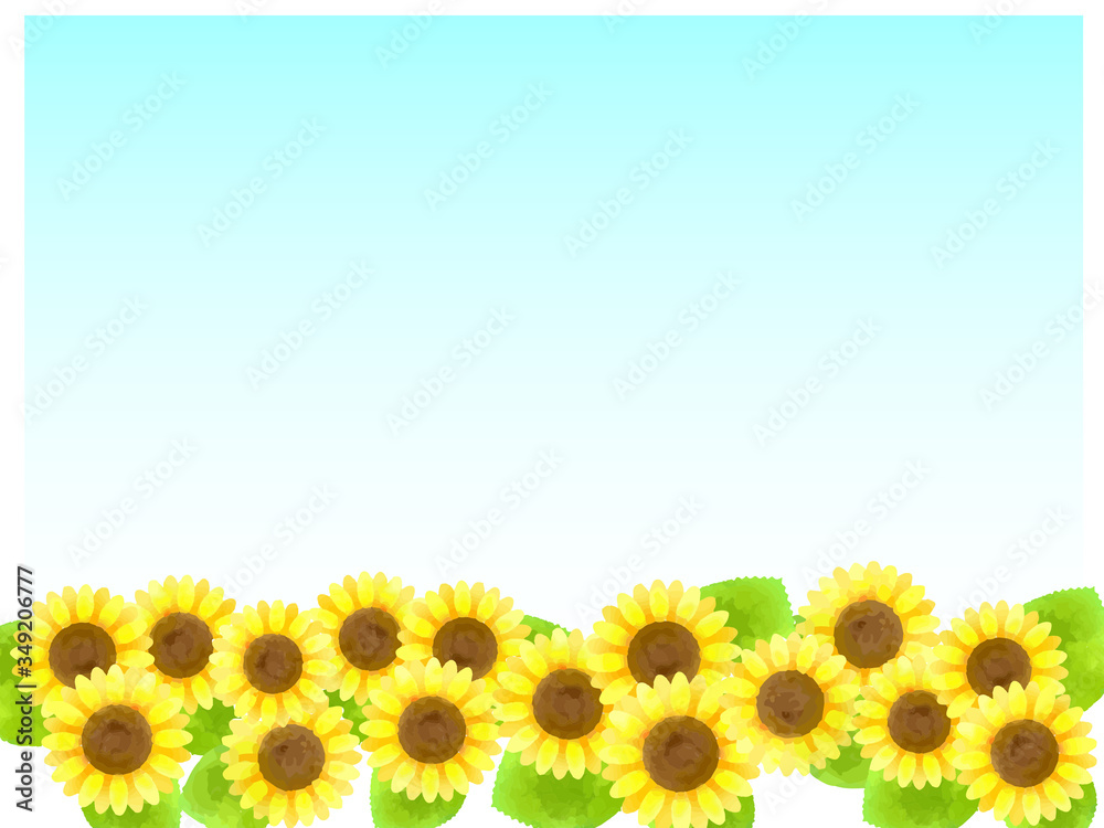 Fototapeta premium ひまわりコピースペース