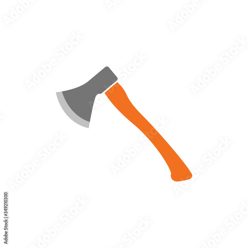 Axe tool icon design template vector isolated