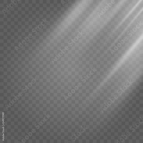 Shine. Drawn a light source, lighting, studio. The picture is drawn on a checkered background.