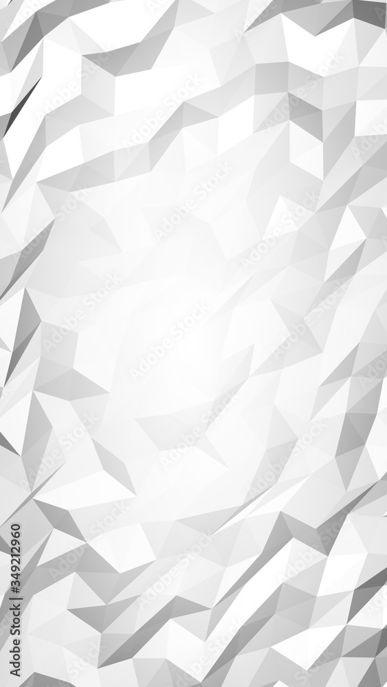 White abstract background. Lowpoly backdrop. Crumpled paper. 3D illustration White abstract background. Lowpoly backdrop. Crumpled paper. 3D illustration