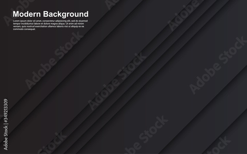 Illustration vector graphic of Abstract background modern black color design