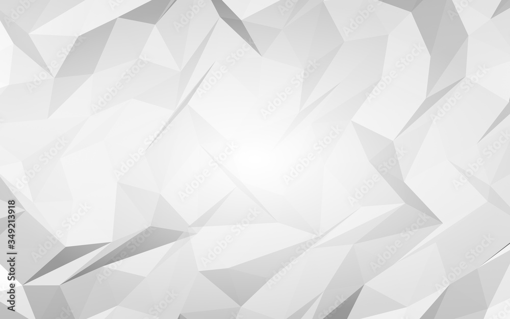 White abstract background. Lowpoly backdrop. Crumpled paper. 3D illustration White abstract background. Lowpoly backdrop. Crumpled paper. 3D illustration