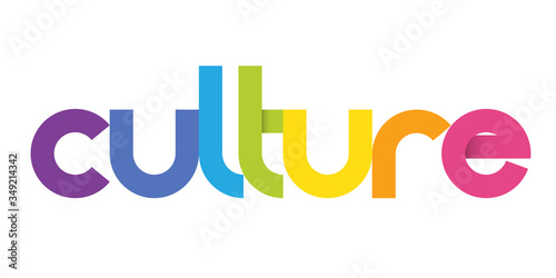 CULTURE colorful gradient vector geometric type banner