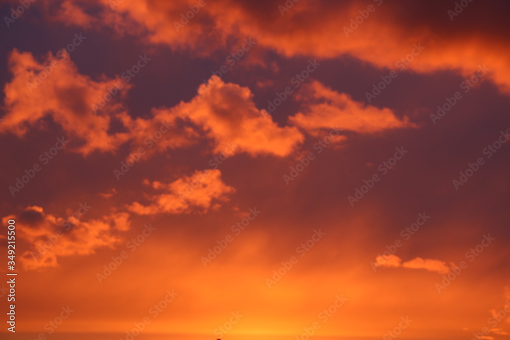 Fototapeta premium sunset in the clouds