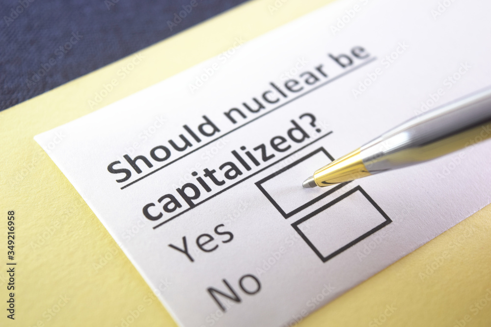 One person is answering question about nuclear. One person is answering question about nuclear.