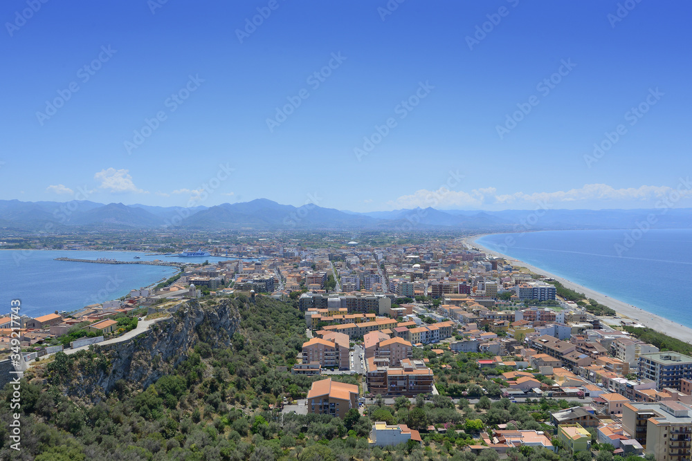 Panorama sul mare a Milazzo, Sicilia