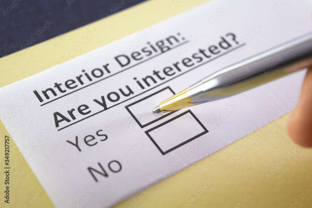 One person is answering question about interior design. One person is answering question about interior design.