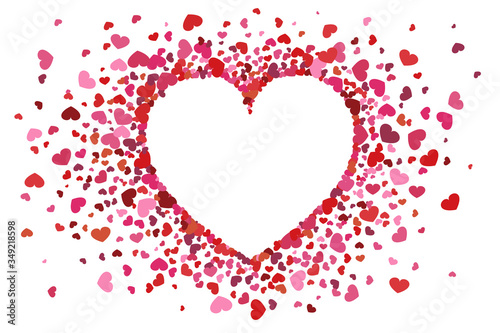 A heart shape postcard.