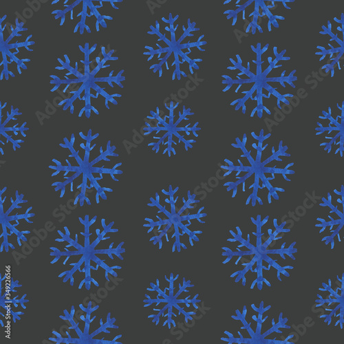 Snowflakes background isolated on white