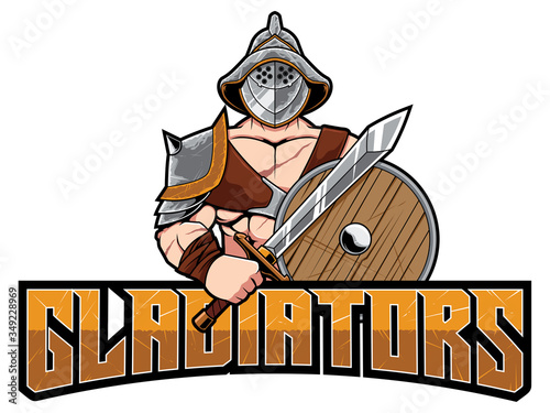 Gladiator Mascot Symbol photo