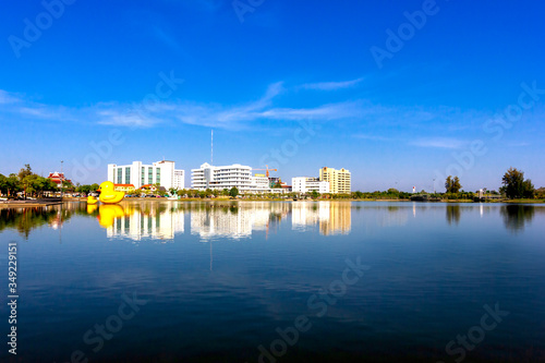 Blue sky at Nong Prajak Public Park udonthani photo