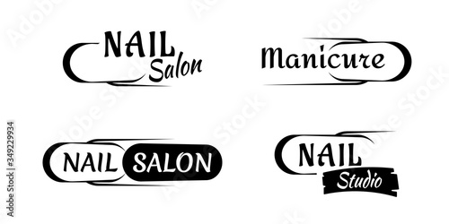 Manicure and nail logo