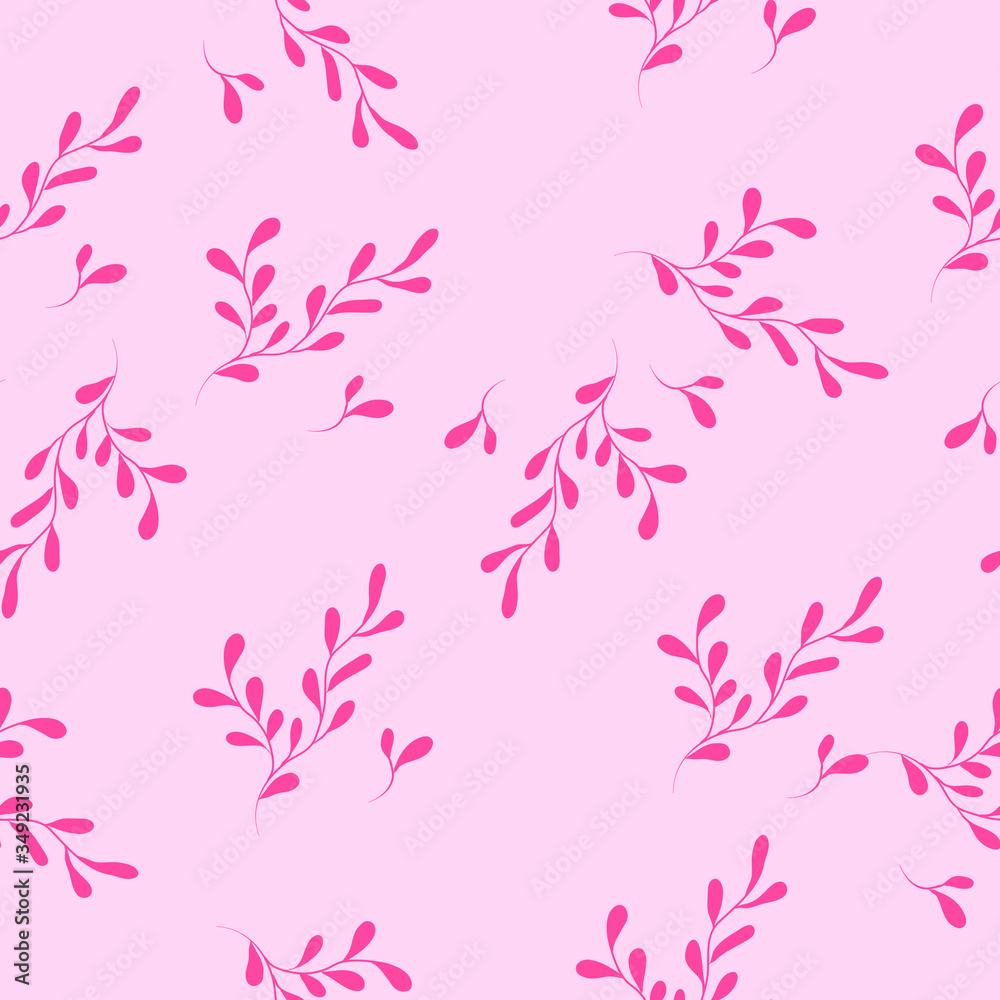 Gentle seamless vector pattern pink. Art continuous illustration modern Gentle seamless vector pattern pink. Art continuous illustration modern