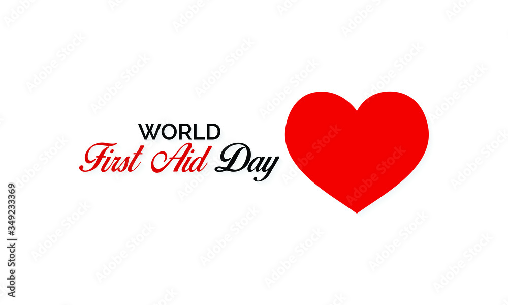 Vector illustration on the theme of World First Aid day observed each year on second Saturday of September across the globe.