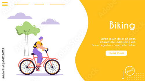 Vector banner illustration of urban eco transport