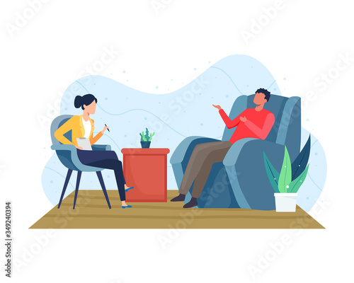 Psychotherapy counseling concept