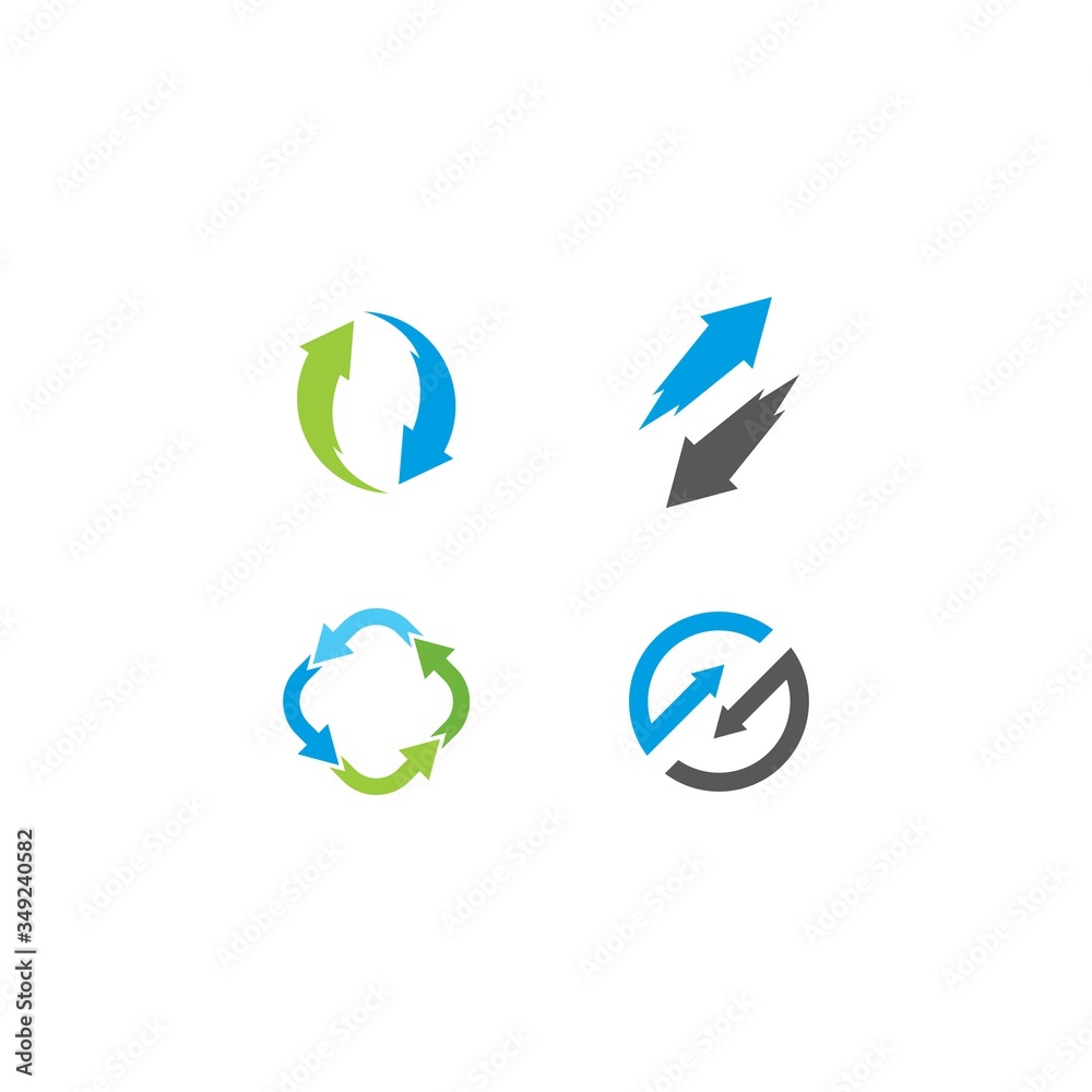 Arrows vector illustration icon Logo Template