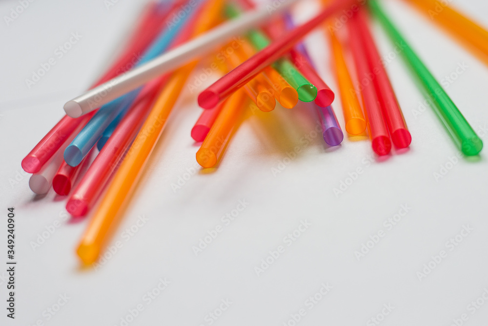 different colors of tubes on white background
different colors of tubes on white background