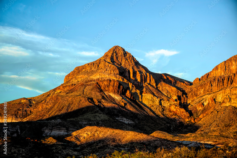 Mountains of Big Bend in the morning light