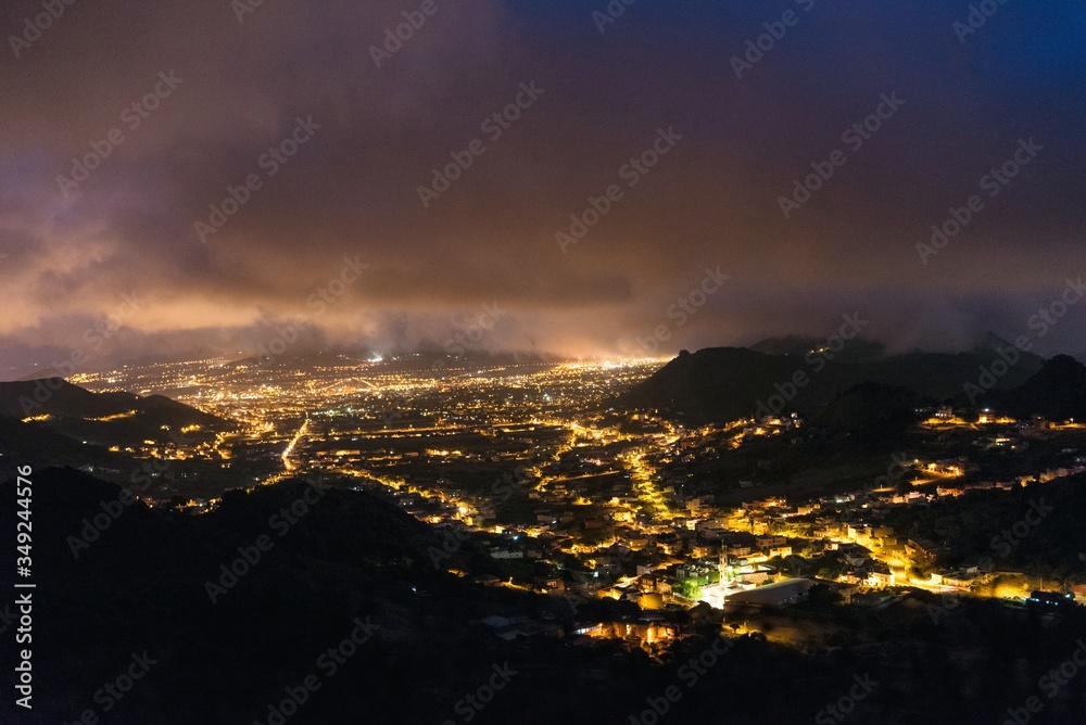 Las mercedes at nightTenerife Canary Islands Canaries Spain