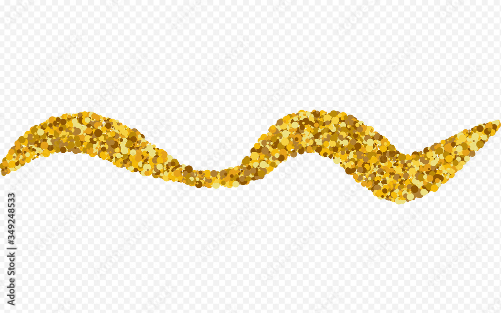 Golden Sparkle Falling Transparent Background. Golden Sparkle Falling Transparent Background.
