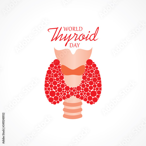 Vector illustration for World Thyroid Day which is held on 25 may
